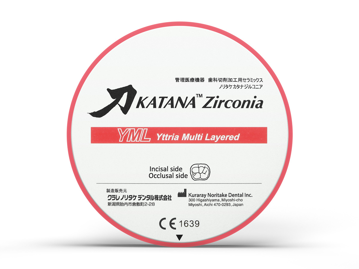 Циркониевый диск Katana Zirconia YML 22мм A1 4683 фото