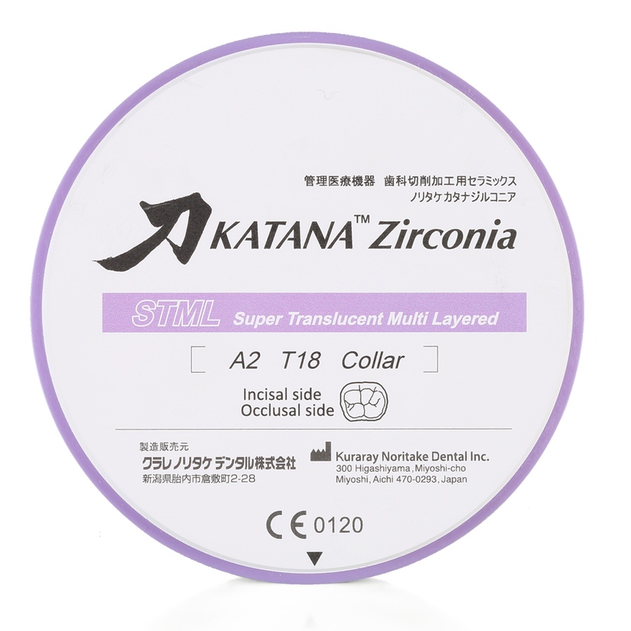 Циркониевый диск Katana Zirconia STML 18мм A1 4425 фото