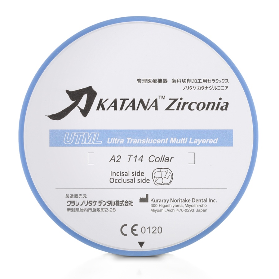 Циркониевый диск Katana Zirconia UTML 14мм 3296 фото