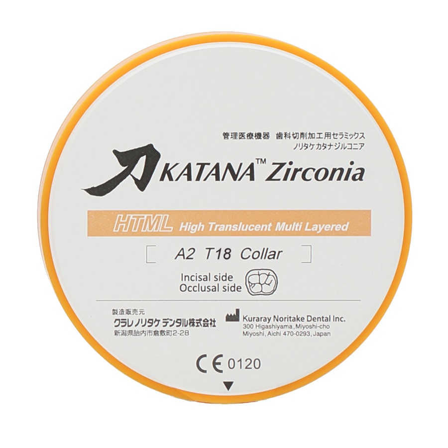 Циркониевый диск Katana Zirconia HTML 18мм 4378 фото