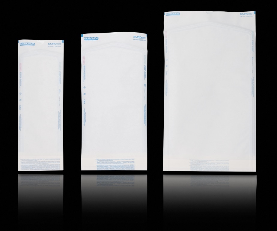 Самоклеючі пакети "Eurosteril Pouches" 9х25 см. Упаковка 200 шт. 2858 фото